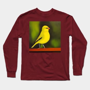 Yellow Canary Painting Long Sleeve T-Shirt